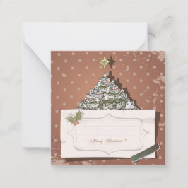 Prettig kerstfeest/prettige feestdagen notitiekaartje