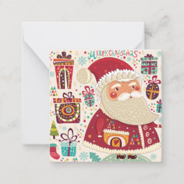 Prettig kerstfeest/prettige feestdagen notitiekaartje