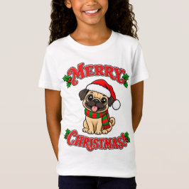 Prettig kerstfeest Pug T-shirt