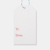 Prettig kerstfeest Puppy Cadeaulabel (Achterkant)