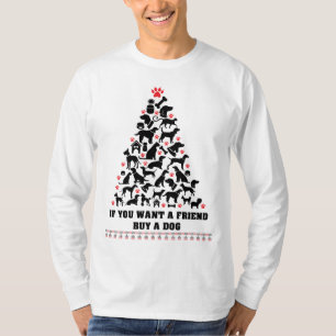 Prettig kerstfeest puppy t-shirt