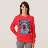 Prettig kerstfeest puppy t-shirt (Voorkant volledig)