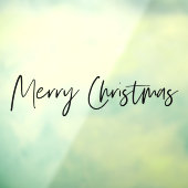 Prettig Kerstfeest | Raamfolie Kerst Raamsticker (Vel 3)