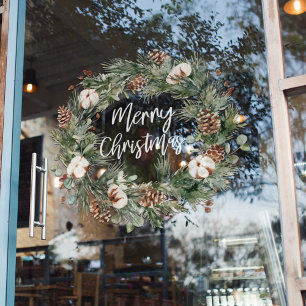 Prettig kerstfeest Raamfolie Raamsticker