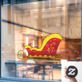 Prettig kerstfeest raamsticker (Cafe Raam)