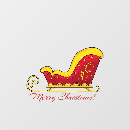 Prettig kerstfeest  raamsticker (Vel)
