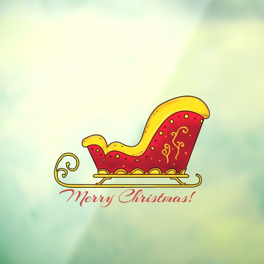 Prettig kerstfeest raamsticker (Vel 3)