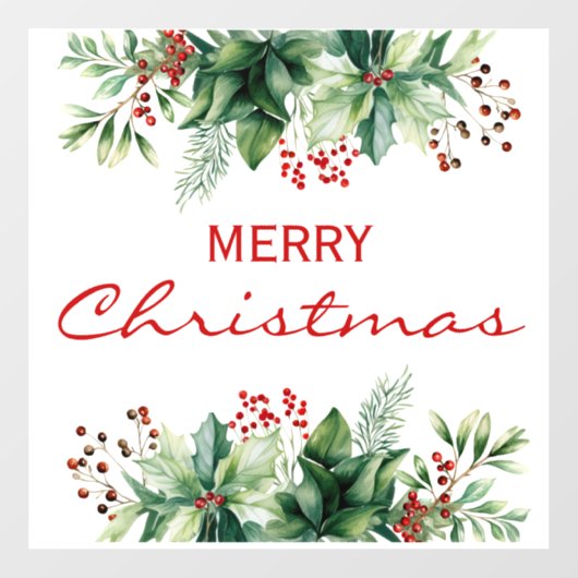 Prettig kerstfeest  raamsticker (Vel)