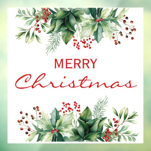 Prettig kerstfeest raamsticker (Vel 3)