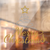Prettig kerstfeest raamsticker (Vel 2)