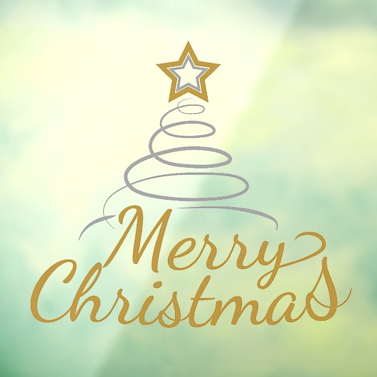 Prettig kerstfeest raamsticker (Vel 3)