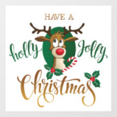 Prettig Kerstfeest Raamsticker (Vel)