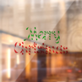 Prettig kerstfeest raamsticker