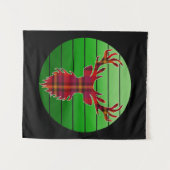 PRETTIG KERSTFEEST REN WANDKLEED (Voorkant (horizontaal))