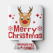 Prettig kerstfeest rendier blikjeskoeler (Achterkant)