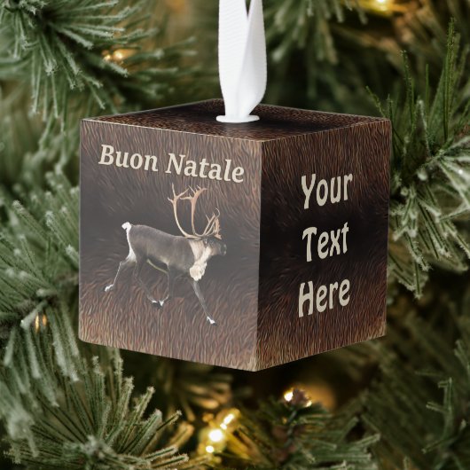 Prettig Kerstfeest - Rendier Bull Caribou Decoratie (Boom)