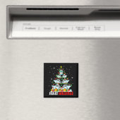Prettig kerstfeest Rendier Elf Kerstman Cruisesche Magneet (Insitu (Vaatwasser))