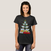 Prettig kerstfeest rendier elf kerstman cruisesche t-shirt (Voorkant volledig)