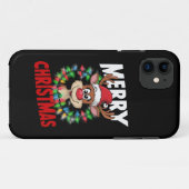 Prettig kerstfeest rendier Kerst vakantie Case-Mate iPhone Case (Achterkant (horizontaal))