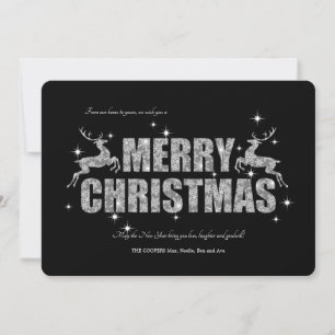 Prettig kerstfeest rendier kerstkaart