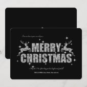 Prettig kerstfeest rendier kerstkaart (Voorkant / Achterkant)