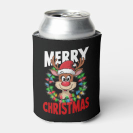 Prettig kerstfeest Rendier Kerstvakantie Blikjeskoeler
