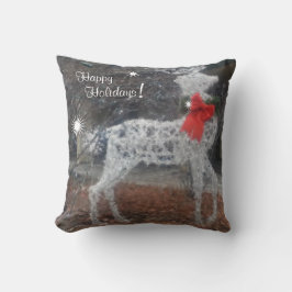 Prettig Kerstfeest Rendier Kussen