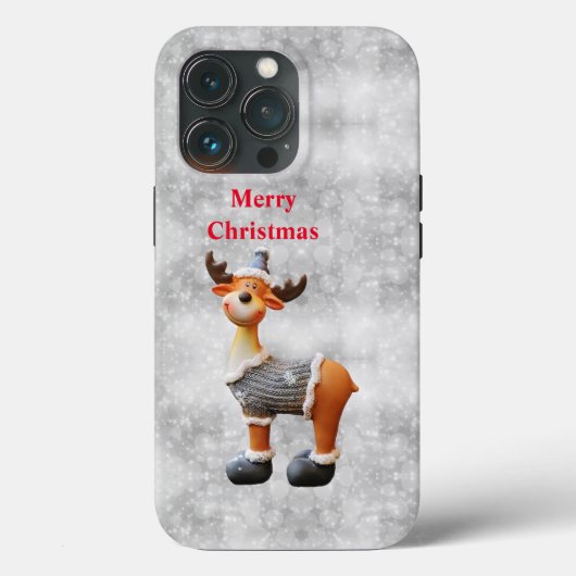 Prettig kerstfeest rendier met een hoed         Case-Mate iPhone case (Achterkant)