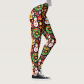 Prettig kerstfeest Rendier Rudolph Leggings (Rechts)