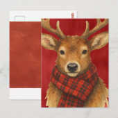 Prettig kerstfeest Rendieren Briefkaart (Voorkant / Achterkant)