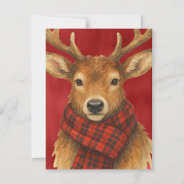 Prettig kerstfeest Rendieren Briefkaart