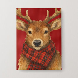 Prettig kerstfeest Rendieren Button