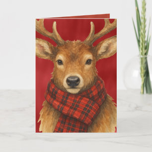 Prettig kerstfeest Rendieren Feestdagen Kaart