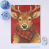 Prettig kerstfeest Rendieren Flyer (Enkel)