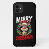 Prettig kerstfeest rendieren Kerstvakantie Case-Mate iPhone Case (Achterkant)