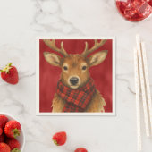 Prettig kerstfeest Rendieren Servet (Insitu)