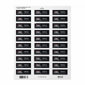 Prettig kerstfeest  Retouradreslabel Kerstmis Etiket (Full Sheet)