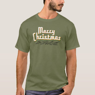 Prettig kerstfeest Retro 80'er jaren T-shirt