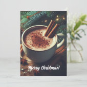 Prettig kerstfeest Retro Feestdagenkaart (Staand voorkant)