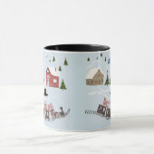 Prettig kerstfeest, retro mok (Midden)
