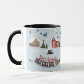 Prettig kerstfeest, retro mok (Links)