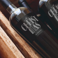 Prettig kerstfeest Retro typografie Zwart