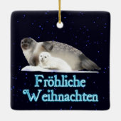 Prettig Kerstfeest - Ringelrob Keramisch Ornament (Achterkant)