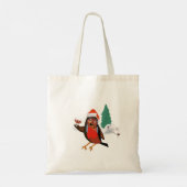 Prettig kerstfeest Robin boodschappentas Tote Bag (Achterkant)