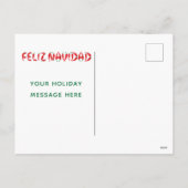 Prettig kerstfeest Rode Chilipeper Feestdagenkaart (Achterkant)