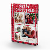 Prettig kerstfeest Rode Doodles 5 Foto Familie Ker (Rechts)