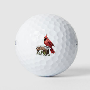 Prettig kerstfeest Rode Kardinaal Golfballen