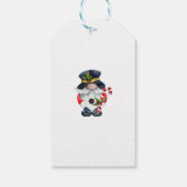 Prettig Kerstfeest Rode Kerstkabouter Cadeaulabel (Achterkant)