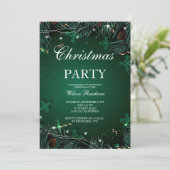 Prettig Kerstfeest | Rode Typografie Kaart (Staand voorkant)