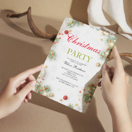 Prettig Kerstfeest | Rode Typografie Kaart